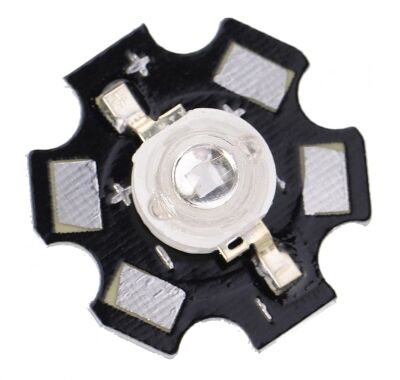 Power LED SMD ALU backplate zwart 01