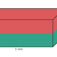 Magneet Nd blok 5 x 2