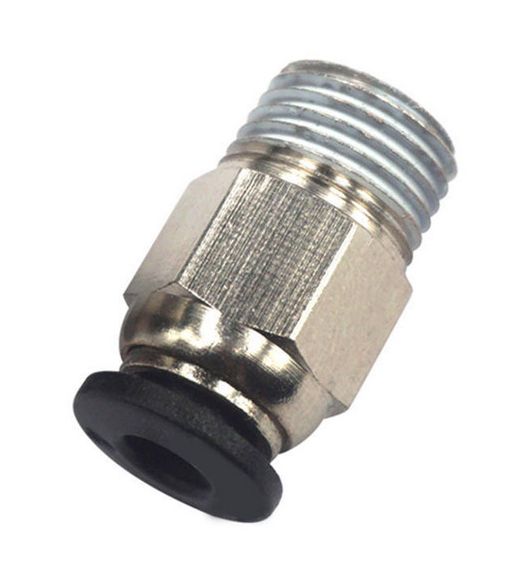 Pneufit koppeling recht PC4-M10 RVS met fijn schroefdraad (geen doorvoer PTFE buis) Pneufit koppeling recht PC4-M10 RVS met fijn schroefdraad (geen doorvoer PTFE buis)