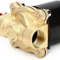 Afsluiter solenoid magneetklep NC Two-way 12VDC 2xbinnendiameter 1/2" DN15 messing 2W-160-15 - Afbeelding 3