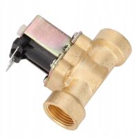 Afsluiter solenoid magneetklep NC 12VDC 5W 2xbinnendiameter 1/2" DN15 messing - Afbeelding 3