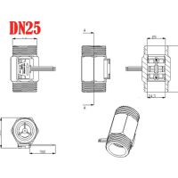 Water flow meter 2-50L/Min 1" DN25 messing YF-B10 - Afbeelding 6