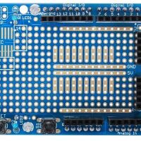 Arduino ProtoShield met Mini Breadboard 170 gaats bovenkant