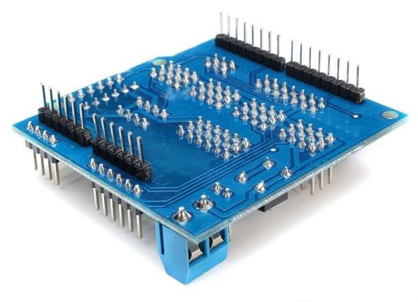 Arduino sensor Shield v5 onderkant