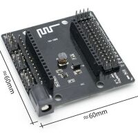 ESP8266 NodeMCU uitbreidings ontwikkel bord afmetingen