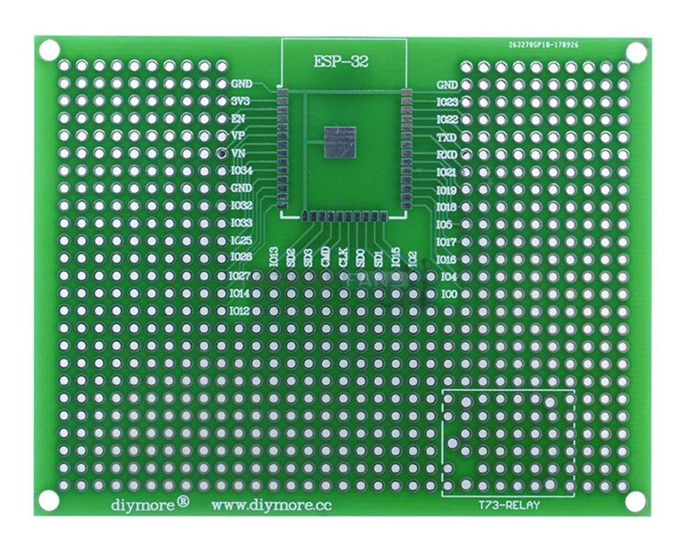 ESP8266 WiFi ESP-12 module prototype printplaat 02