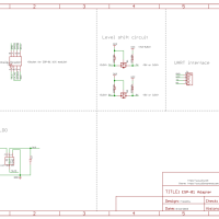 ESP8266 WiFi module ESP-01 adapter plaat met header pins schema