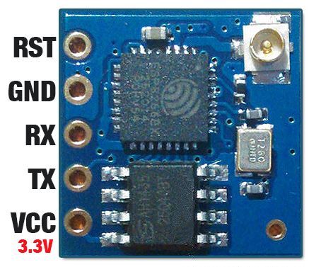 ESP8266 WiFi module (ESP-05) pinout