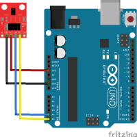 Nabijheid en licht sensor module (APDS-9930) arduino schema