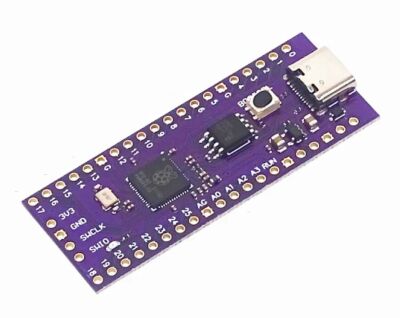 RP2040 ARM microcontroller 16MB flash USB-C paars 01