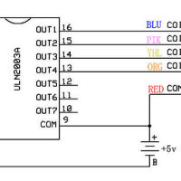 Stappenmotor aansturingsmodule ULN2003 arduino pinout