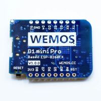 WEMOS D1 mini Board Pro 16MB onderkant