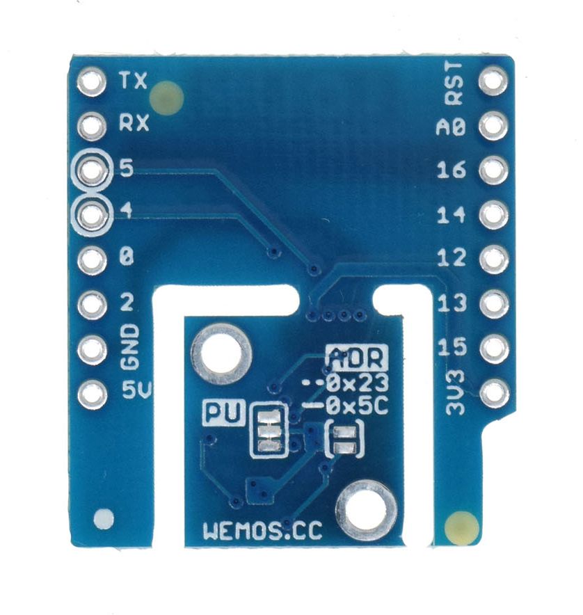 WEMOS D1 mini Lichtintensiteit sensor BH1750 Shield v1