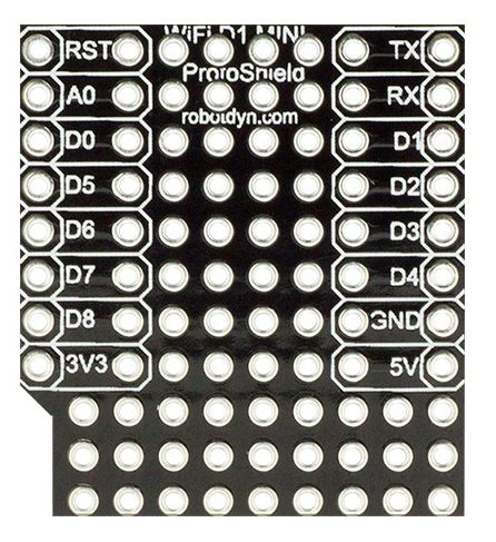 WEMOS D1 mini Prototype Shield bovenkant