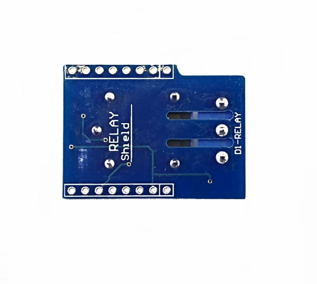 WEMOS D1 mini Relais Shield v1 onderkant