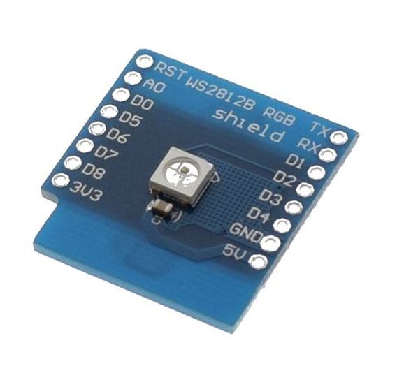 WEMOS D1 mini RGB WS2812B Shield