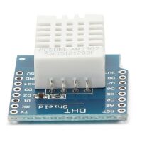 WEMOS D1 mini Temperatuur en vochtigheid sensor DHT22 Shield voorkant schuin