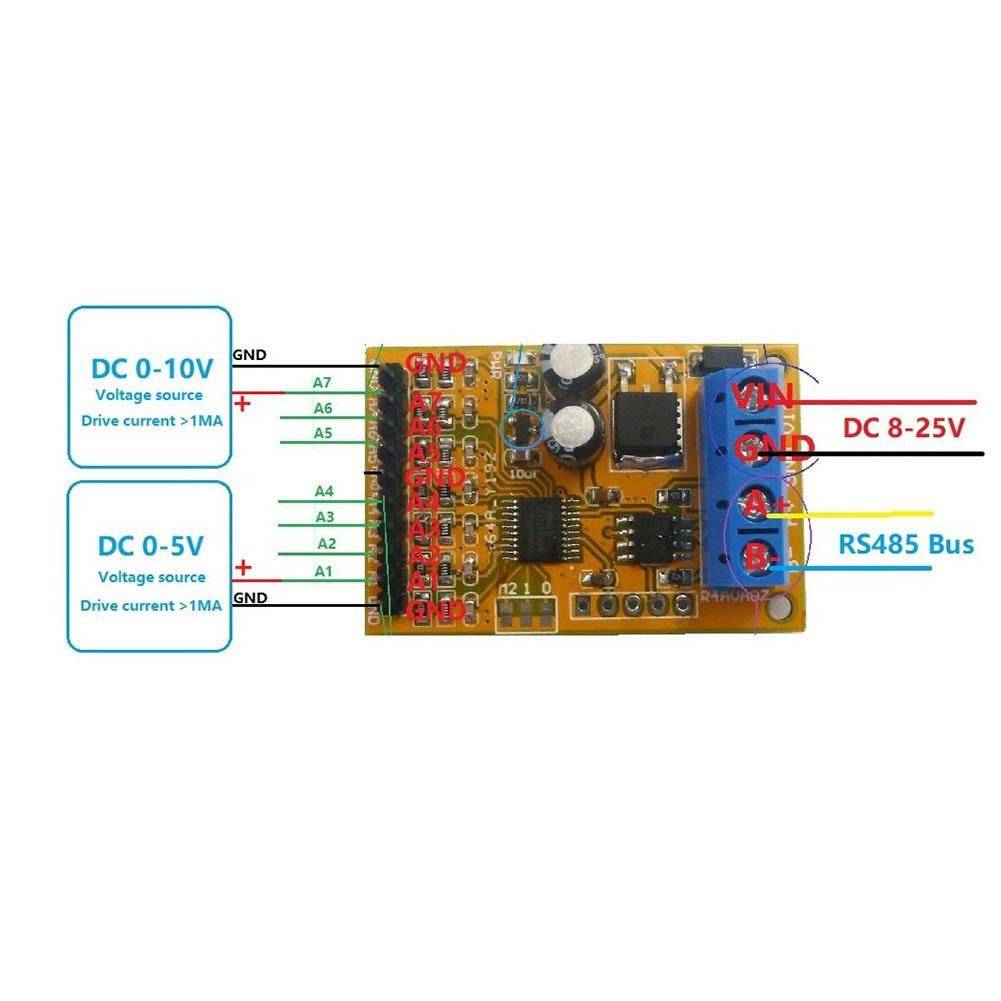 Modbus RS485 RTU DA converter R4AVA07 uitleg3