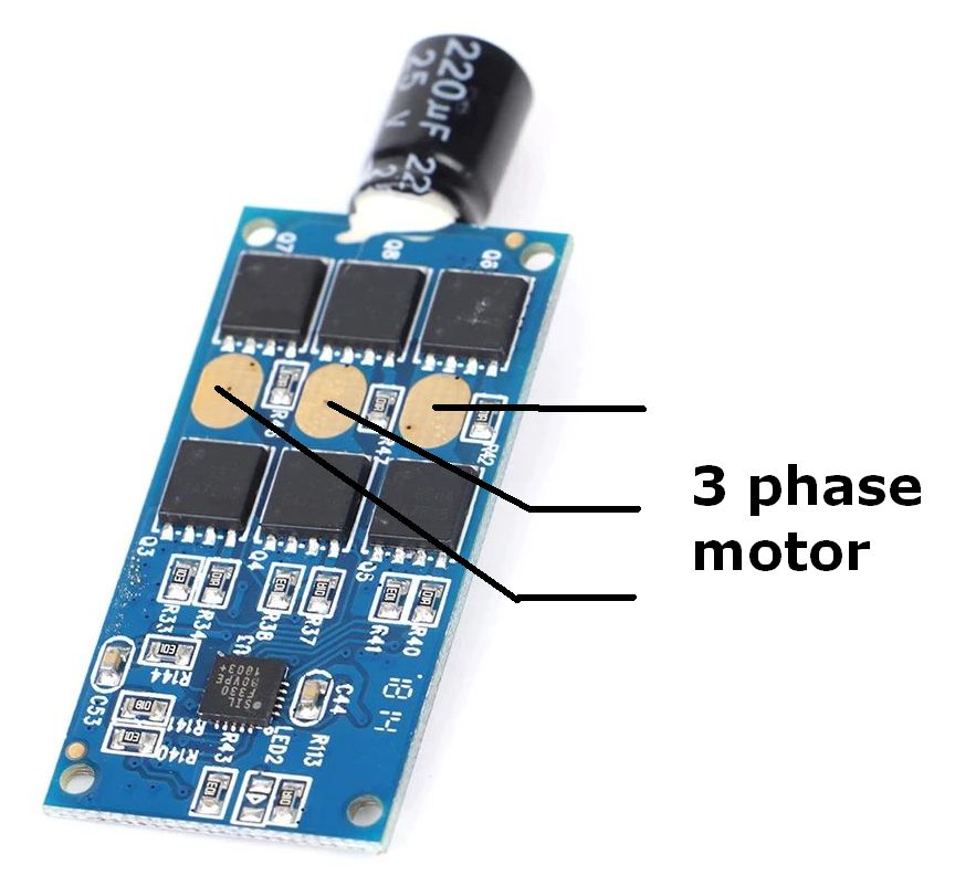 3-fasen motor aansturingsmodule 2