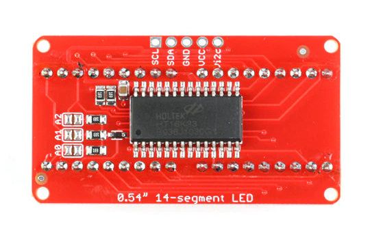 6 digit 14-segment display 0