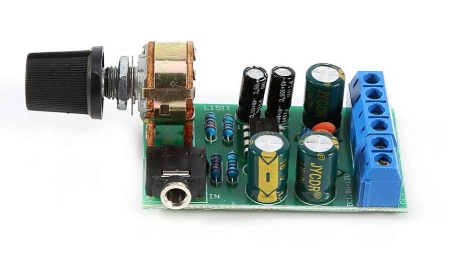 Audio versterker module 2x5W met volumeknop 1