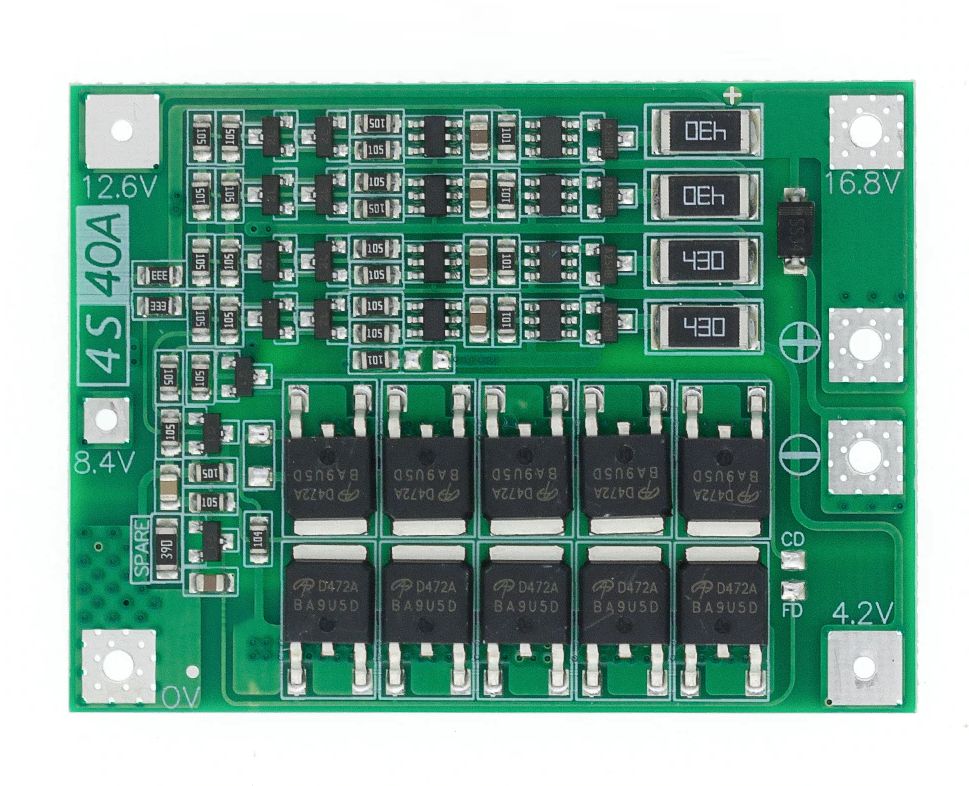 BMS Balance Board 4S 40A for 3.6-3.7v Li-ion Lithium Battery