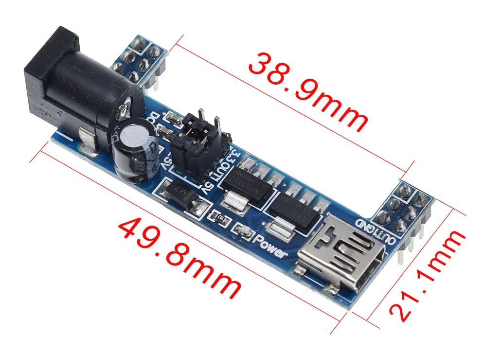 Breadboard Voeding module 3