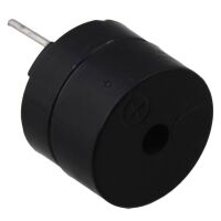 Buzzer actief 2300Hz 4-8VDC 9x11.8mm hoog zwart