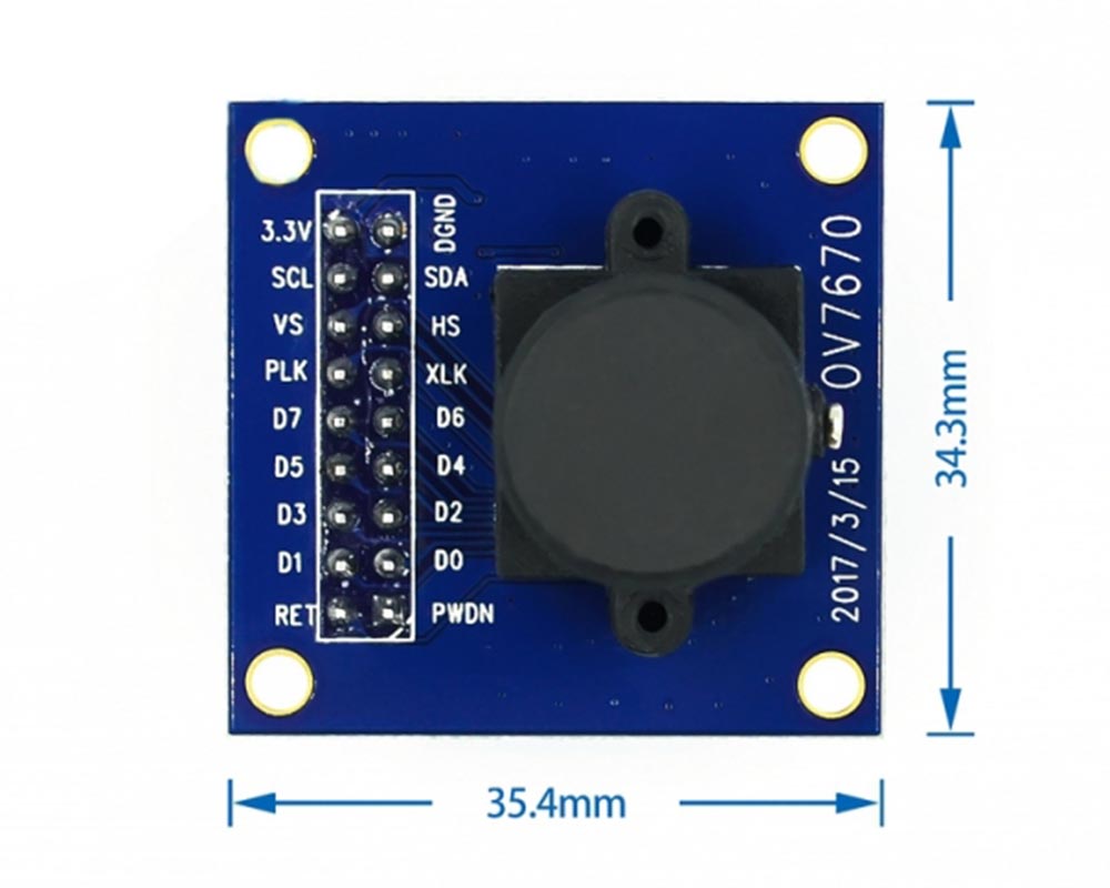 Camera module OV7670 v3