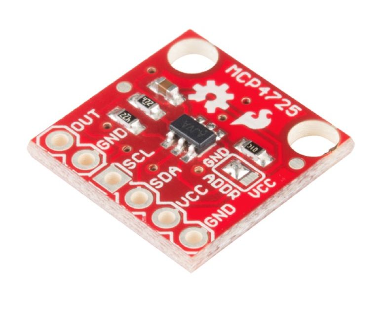 Digitaal naar Analoog Converter module / DAC 12-bit 1 kanaal I2C MCP4725 Digitaal naar Analoog Converter module / DAC 12-bit 1 kanaal I2C MCP4725