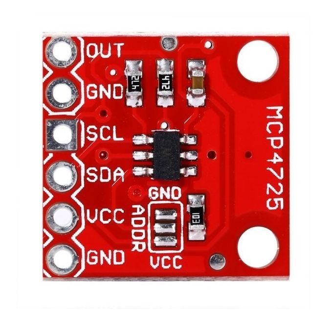 DAC 12-bit 1 kanaal I2C (MCP4725) 03