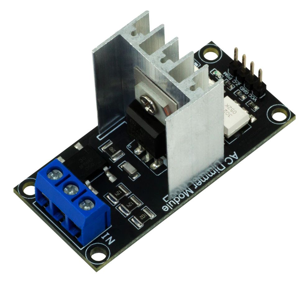 Dimmer module 3-5v PWM 8A 400V met RC filter en heatsink