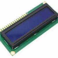 Display LCD 1602 16x2 karakters module wit op blauw met I2C interface