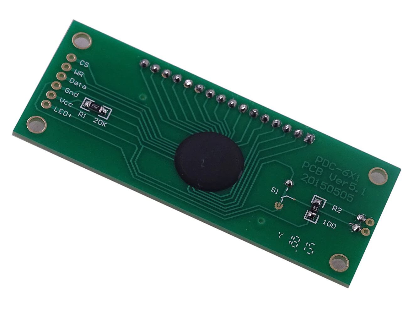 Display LCD 6 digit 7-segment 1