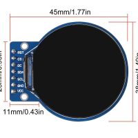Display TFT 1.28" 240x240 rond SPI GC9A01 pin headers onder - Afbeelding 5