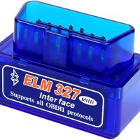 OBD2 bluetooth dongle ELM327 v1.5 compatible MINI CAN bus interface blauw - Afbeelding 4