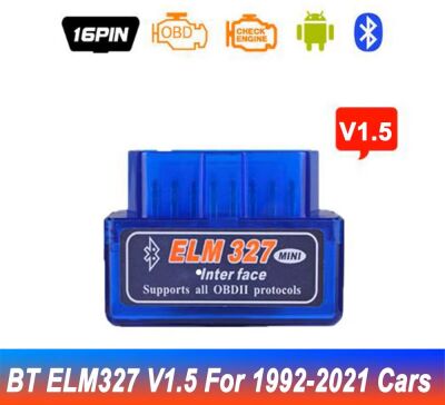 ELM327 MINI CAN bus interface v1.5 blauw