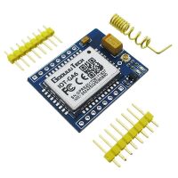 GSM GPRS Development Quad-band Board (A6 Mini) bovenkant schuin met onderdelen