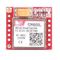 GSM GPRS Module Quad band Serial UART met PCB en draad antenne SIM800L rood 02