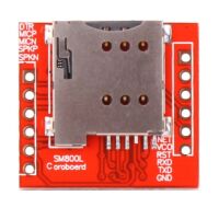 GSM GPRS Module Quad band Serial UART met PCB en draad antenne SIM800L rood 03