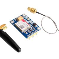 GSM GPRS Module Quad band Serial UART 2.5/3.3/5.0V met puck antenne SIM800L v2.0 EVB blauw