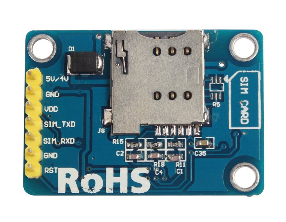 GSM GPRS Module Quad band Serial UART met puck antenne SIM800L v2