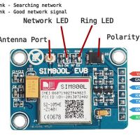 GSM GPRS Module Quad band Serial UART met puck antenne SIM800L v2