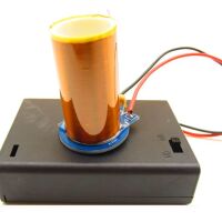 Hoogspanning generator 4.5VDC Tesla Coil DIY Kit met 3xAA batterijbox