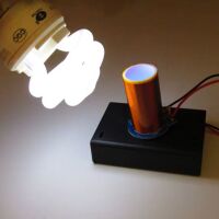 Hoogspanning generator 4.5VDC Tesla Coil DIY Kit met 3xAA batterijbox - Afbeelding 6