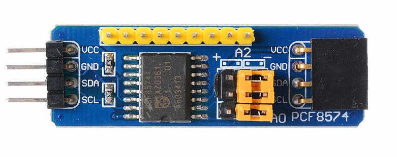 I-O expander module met doorkoppeling 8-poorten I2C PCF8574T 02