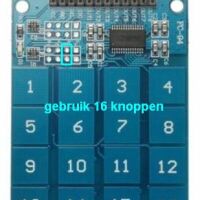 Keypad 4x4 aanraakgevoelig TTP229 16 knoppen