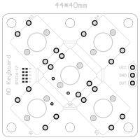 Keypad module 5 knoppen ADKeyboard BTE16-17 met montagegaten - Afbeelding 4