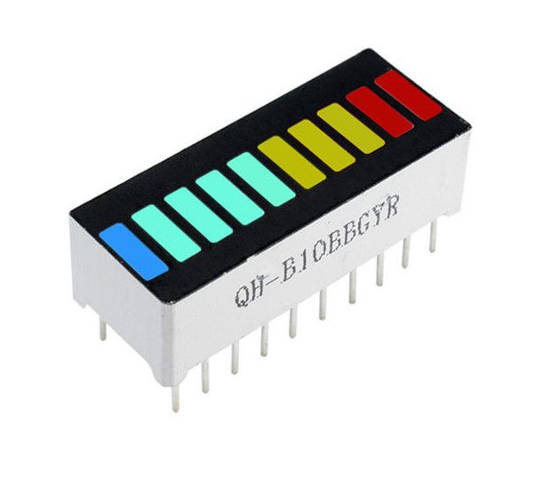 LED Bar module 10 segmenten blauw groen geel rood KYX-B10BGYR LED Bar module 10 segmenten blauw groen geel rood KYX-B10BGYR
