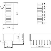 LED Bar module 8 segmenten rood KYX-B8R - Afbeelding 3